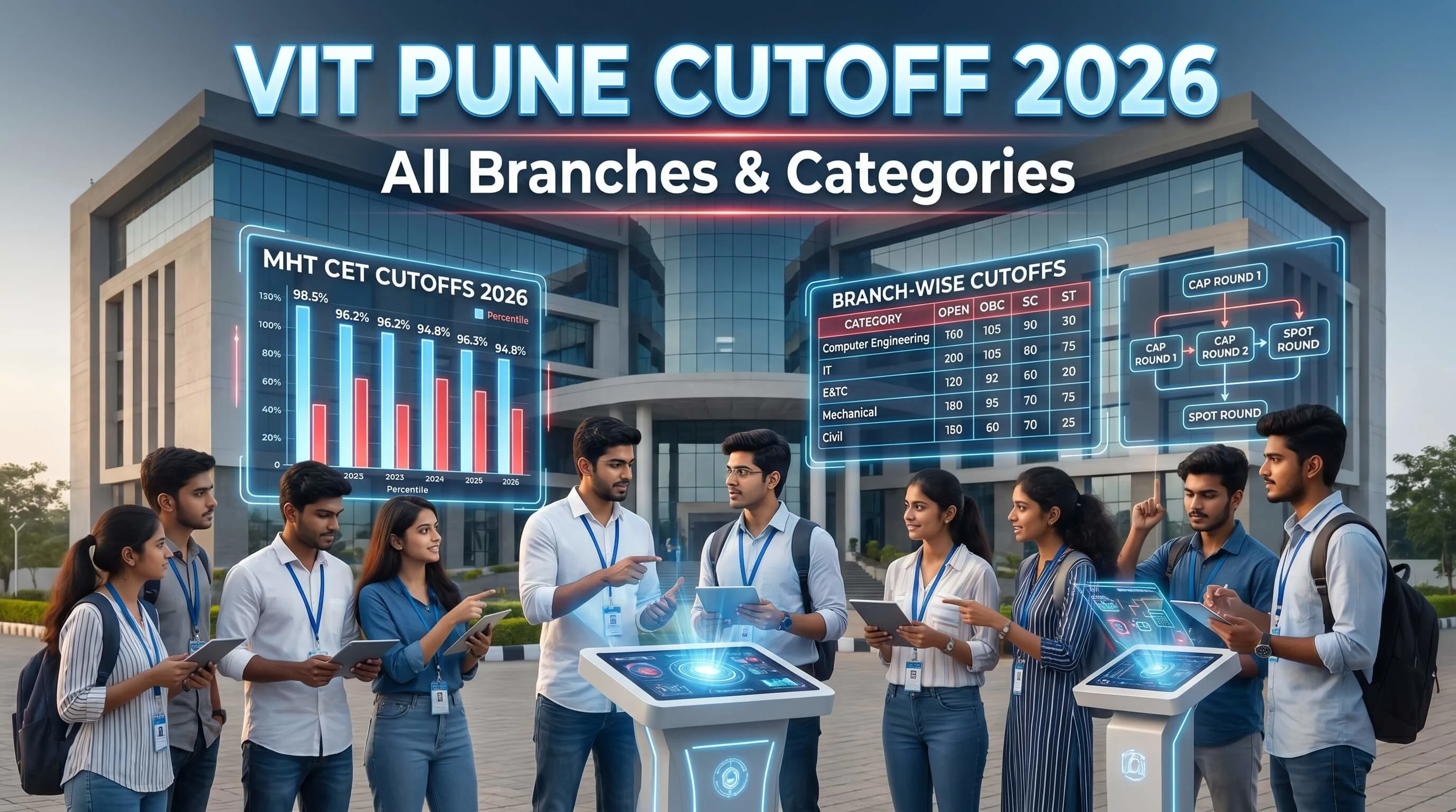 VIT Pune MHT CET Cutoff 2026 — Vishwakarma Institute of Technology, Bibwewadi, Pune